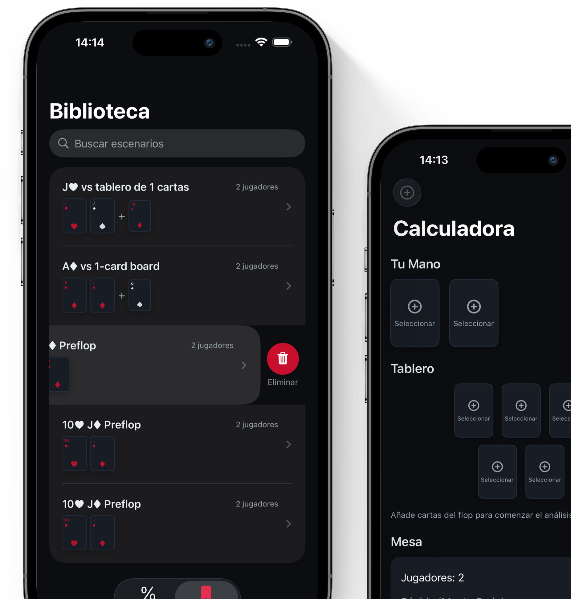 Pokerpolku app screenshots